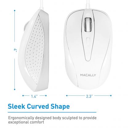 Macally TurboC Mouse - USB-C оптична мишка за PC и Mac 4