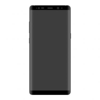 Eiger 3D Glass Case Friendly Curved Tempered Glass - калено стъклено защитно покритие с извити ръбове за целия дисплея на Samsung Galaxy Note 8 (черен-прозрачен) 3