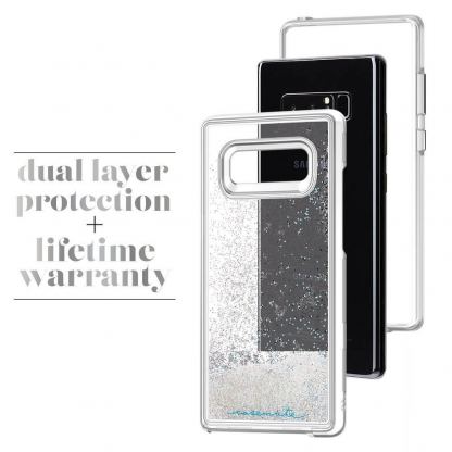 CaseMate Waterfall Case Iridescent - дизайнерски кейс с висока защита за Samsung Galaxy Note 8 (шарен-прозрачен) 5