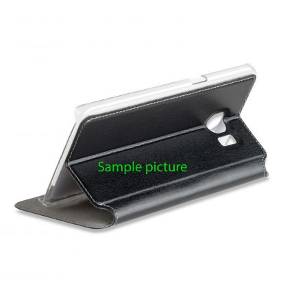 4smarts Supremo Book Flip Case - кожен калъф с поставка и отделение за кр. карта за Samsung Galaxy J3 (2017) (черен) 4