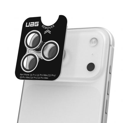 Предпазни стъклени лещи за камерата на iPhone 17 Pro, iPhone 17 Pro Max - Urban Armor Gear Lens Shield (титан) 3