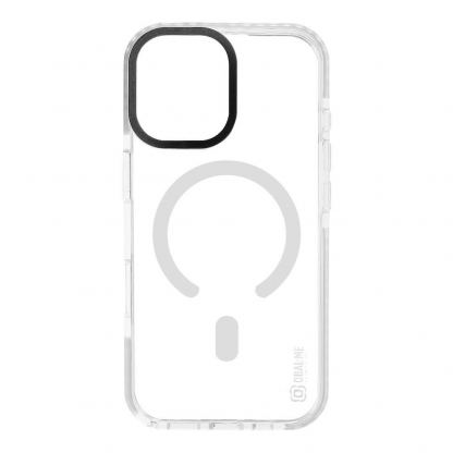 Удароустойчив силиконов (TPU) калъф с MagSafe за iPhone 17 - OBALME MagNetix Bumper MagSafe Case (бял-прозрачен) 2