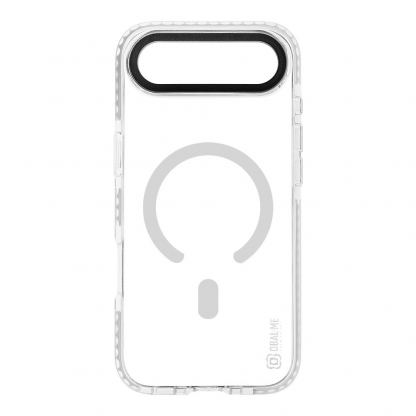 Удароустойчив силиконов (TPU) калъф с MagSafe за iPhone 17 Air - OBALME MagNetix Bumper MagSafe Case (бял-прозрачен) 2