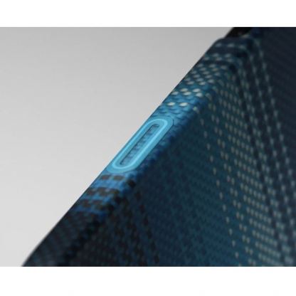 Кевларен кейс с MagSafe за iPhone 17 - Pitaka PitaTap MagEZ 7 Ultra Slim Case Aramid Fiber (тъмносин) 6