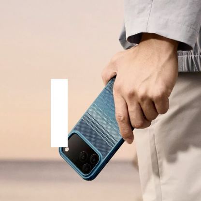 Хибриден удароустойчив кейс с кевлар за iPhone 17 Pro - Pitaka Aramid ProGuard Case (тъмносин) 5