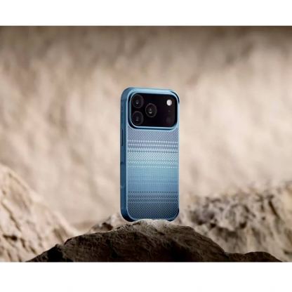 Хибриден удароустойчив кейс с кевлар за iPhone 17 Pro - Pitaka Aramid ProGuard Case (тъмносин) 6