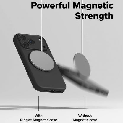 Силиконов (TPU) калъф с MagSafe за iPhone 17 Pro Max - Ringke Silicone Magnetic MagSafe Case (черен) 7