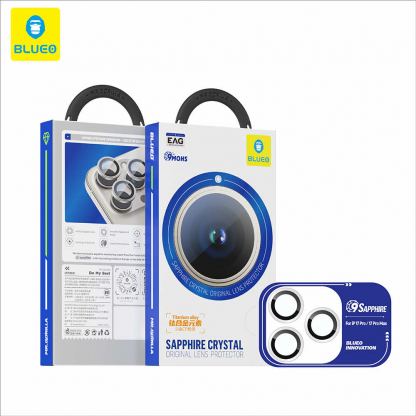 Предпазни сапфирени лещи за камерата на iPhone 17 Pro, iPhone 17 Pro Max - Blueo Sapphire Crystal Original Camera Lens Glass Protector (хамелеон) 4