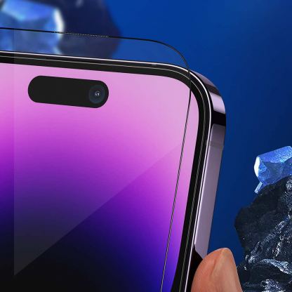 Стъклено защитно покритие за дисплея на iPhone 16 Pro, iPhone 17, iPhone 17 Pro - Blueo 3D Invisible Airbag Tempered Glass 5