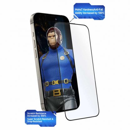 Стъклено защитно покритие за дисплея на iPhone 16 Pro, iPhone 17, iPhone 17 Pro - Blueo Crystal Anti-Scratch Tempered Glass 2