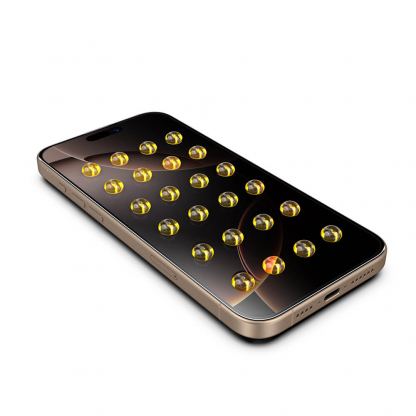 Калено стъклено защитно покритие с определен ъгъл на виждане на iPhone 16 Pro Max - Techsuit TitanGlass Privacy Full Cover Tempered Glass (черен-прозрачен) 7