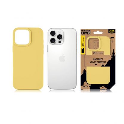 Силиконов калъф за iPhone 16 Pro Max - Tactical Velvet Smoothie Cover (жълт) 4
