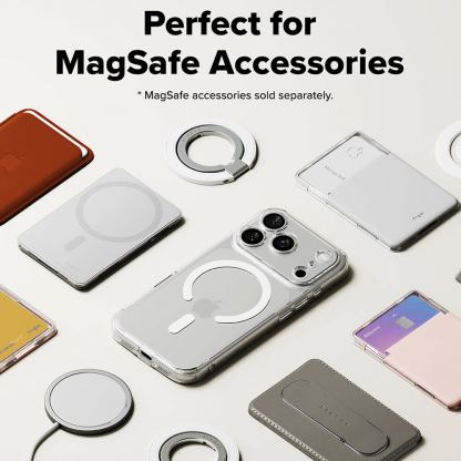 Хибриден кейс с висока степен на защита с MagSafe за iPhone 17 Pro Max  - Ringke Fusion Magnetic Case (прозрачен-мат 7