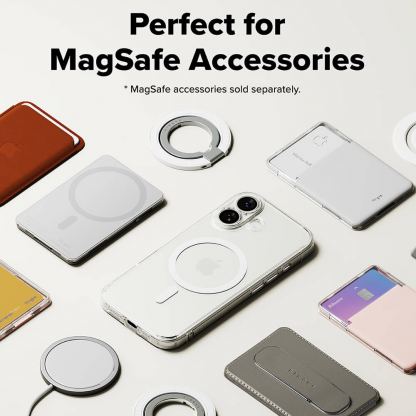 Хибриден кейс с висока степен на защита с MagSafe за iPhone 17 - Ringke Fusion Magnetic Case (прозрачен-мат) 6