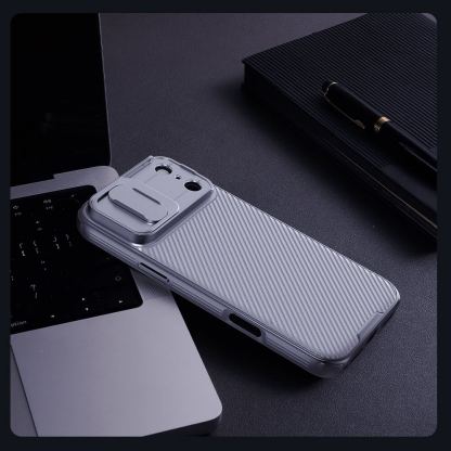 Хибриден удароустойчив кейс за iPhone 17 Pro Max - Nillkin CamShield Pro Hard Case (сив) 3