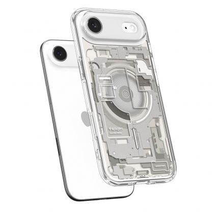 Хибриден кейс с висока степен на защита с MagSafe за iPhone 17 Air - Spigen Ultra Hybrid MagSafe Zero One Case (сребрист) 5