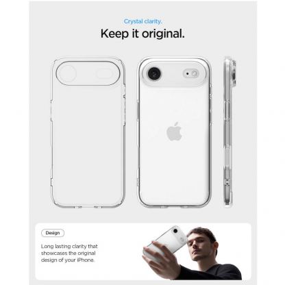 Хибриден кейс с висока степен на защита за iPhone 17 Air - Spigen Ultra Hybrid Case (прозрачен) 5