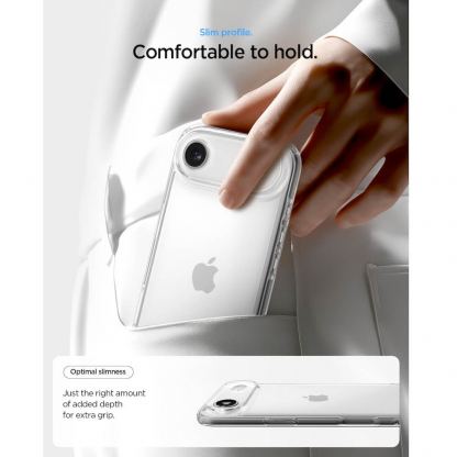 Хибриден кейс с висока степен на защита за iPhone 17 Air - Spigen Ultra Hybrid Case (прозрачен) 8