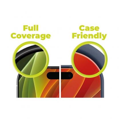 Калено стъклено защитно покритие за дисплея на iPhone 16, iPhone 15 - Mobile Origin EasyGlass Full Cover Tempered Glass (черен-прозрачен) 6