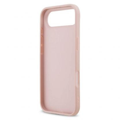 Силиконов (TPU) калъф за iPhone 17 Air - Guess PU Fixed Glitter 4G Metal Logo Case (розов) 6