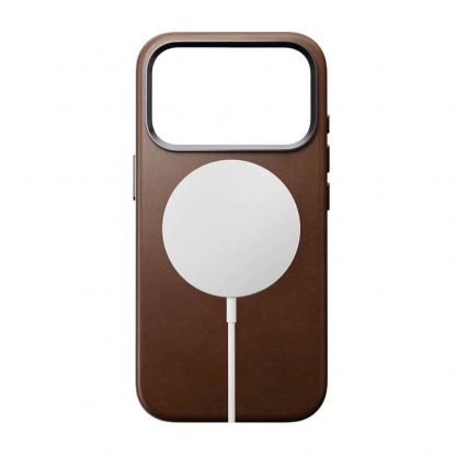 Кожен (естествена кожа) кейс с MagSafe за iPhone 17 Pro - Nomad Traditional Leather MagSafe Case (кафяв) 2