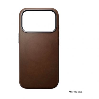 Кожен (естествена кожа) кейс с MagSafe за iPhone 17 Pro - Nomad Traditional Leather MagSafe Case (кафяв) 3