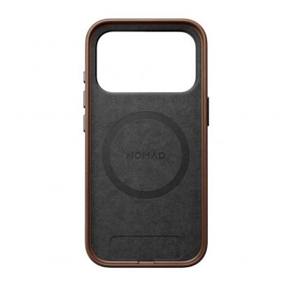 Кожен (естествена кожа) кейс с MagSafe за iPhone 17 Pro - Nomad Traditional Leather MagSafe Case (кафяв) 4
