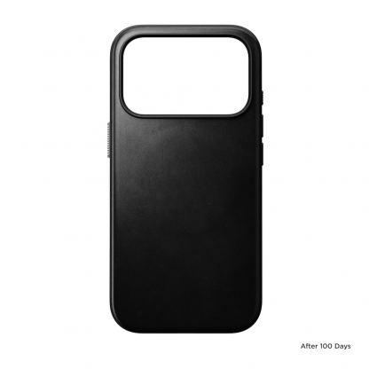 Кожен (естествена кожа) кейс с MagSafe за iPhone 17 Pro - Nomad Modern Horween Leather MagSafe Case (черен) 3