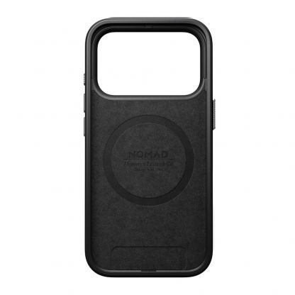 Кожен (естествена кожа) кейс с MagSafe за iPhone 17 Pro - Nomad Modern Horween Leather MagSafe Case (черен) 7