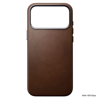 Кожен (естествена кожа) кейс с MagSafe за iPhone 17 Pro Max - Nomad Traditional Leather MagSafe Case (кафяв) 3