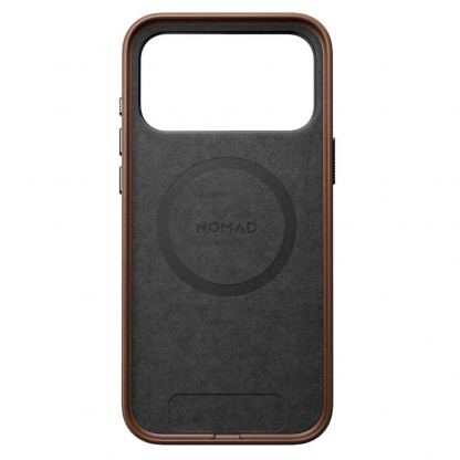 Кожен (естествена кожа) кейс с MagSafe за iPhone 17 Pro Max - Nomad Traditional Leather MagSafe Case (кафяв) 4
