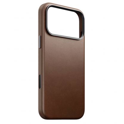 Кожен (естествена кожа) кейс с MagSafe за iPhone 17 Pro Max - Nomad Traditional Leather MagSafe Case (кафяв) 5