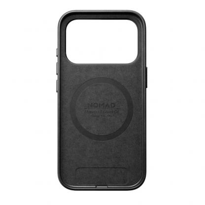 Кожен (естествена кожа) кейс с MagSafe за iPhone 17 Pro - Nomad Traditional Horween Leather MagSafe Case (черен) 4