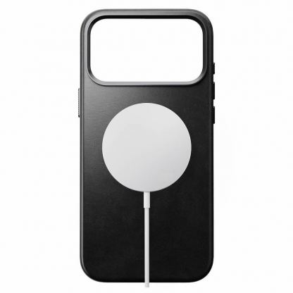 Кожен (естествена кожа) кейс с MagSafe за iPhone 17 Pro Max - Nomad Traditional Horween Leather MagSafe Case (черен) 2