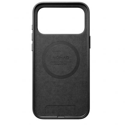 Кожен (естествена кожа) кейс с MagSafe за iPhone 17 Pro Max - Nomad Traditional Horween Leather MagSafe Case (черен) 4