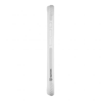 Хибриден удароустойчив кейс с MagSafe за iPhone 17 - Tactical MagForce Hexagon Cover (бял-прозрачен) 4