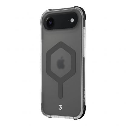 Хибриден удароустойчив кейс с MagSafe за iPhone 17 Air - Tactical MagForce Hexagon Cover (черен-прозрачен) 3