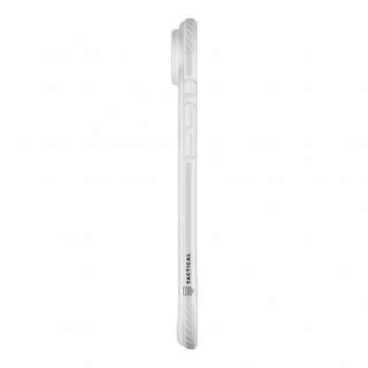 Хибриден удароустойчив кейс с MagSafe за iPhone 17 Air - Tactical MagForce Hexagon Cover (бял-прозрачен) 4