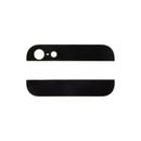 OEM Back Cover Glass - стъклени елементи за горната и долната част от гърба за iPhone 5 (черен) 2