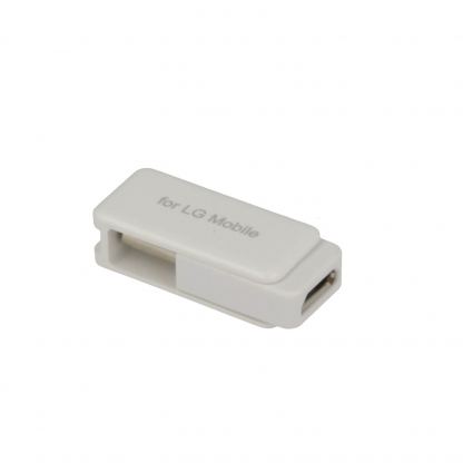 LG USB-C to microUSB Adapter - USB-C адаптер за устройства с USB-C порт (бял) 2