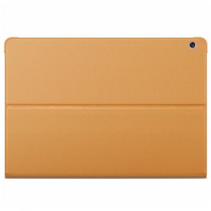 Huawei Flip Cover - оригинален кожен калъф за Huawei MediaPad M3 Lite 10 (кафяв) 3