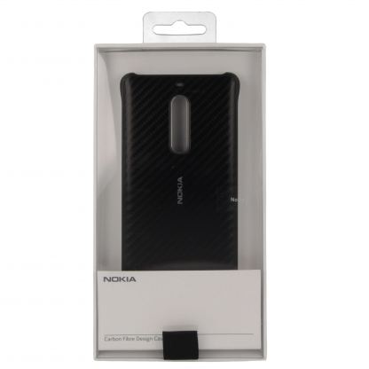 Nokia Carbon Fibre Design Case CC-803 - поликарбонатов кейс за Nokia 5 (черен) 4
