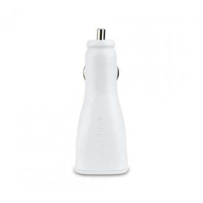 Samsung Fast Dual Car Charger EP-LN920BB 2.0A - оригинално зарядно с 2хUSB за кола за Samsung и мобилни телефони (бял) (bulk) 3
