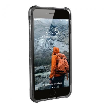 Urban Armor Gear Plyo Case - удароустойчив хибриден кейс за iPhone 8 Plus, iPhone 7 Plus (черен-прозрачен) 5