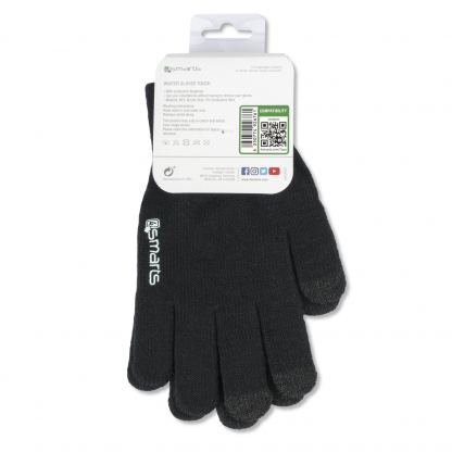 4smarts Winter Gloves Touch Unisex Size M/L - зимни ръкавици за тъч екрани M/L размер (черен) 4
