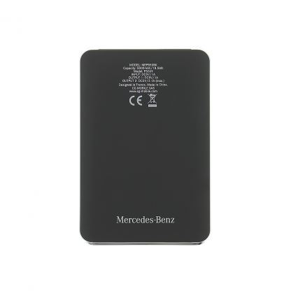 Mercedes-Benz Power Bank 5000 mAh - дизайнерска външна батерия с 2 USB изхода за мобилни устройства (черна) 2