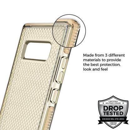 Prodigee Safetee Case - хибриден кейс с висока степен на защита за Samsung Galaxy Note 8 (златист) 3