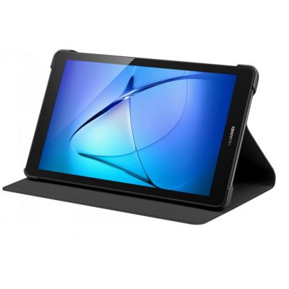 Huawei Flip Case - оригинален кожен калъф за Huawei MediaPad T3 7 (черен) 4