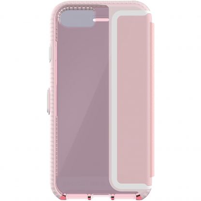 Tech 21 Evo Wallet Case - кожен флип калъф с отделящ се силиконов кейс с висока защита за iPhone SE 2020, iPhone 7, iPhone 8 (розов) 3