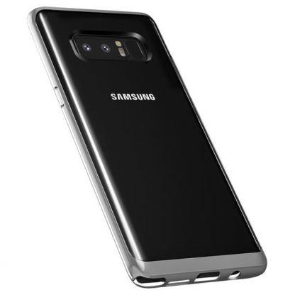 Verus Crystal Bumper Case - хибриден удароустойчив кейс за Samsung Galaxy Note 8 (сребрист-прозрачен) 2